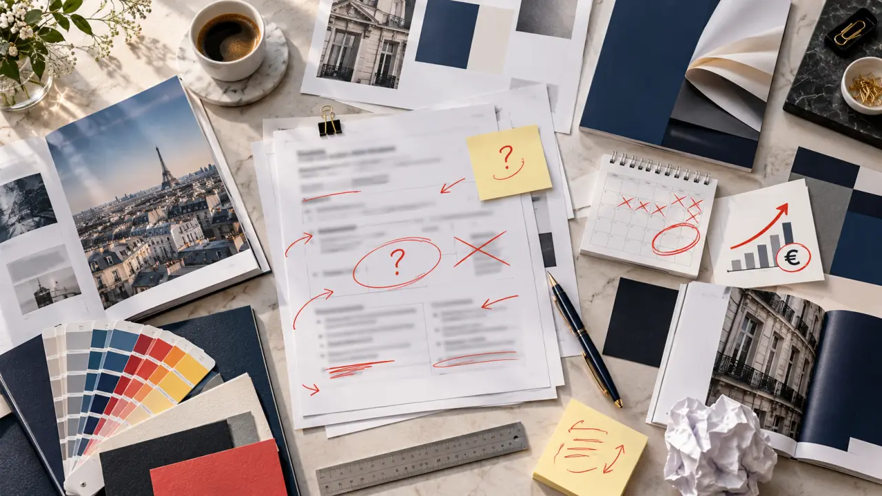 Agence de communication éditoriale à Paris : un brief flou fait déraper budget et délais