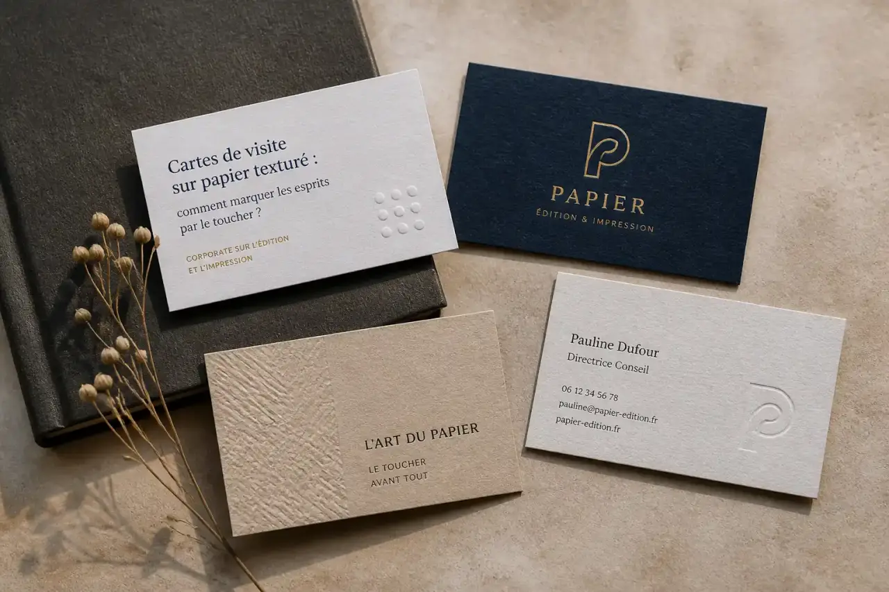 Cartes de visite sur papier texturé : comment marquer les esprits par le toucher ?