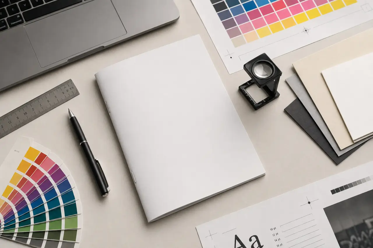 Impression livret : format A5, reliure agrafée et finitions selon l’usage