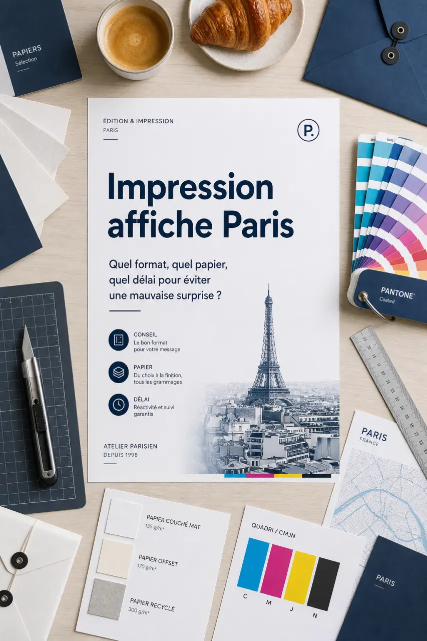 Impression affiche Paris : quel format, quel papier, quel délai pour éviter une mauvaise surprise ?