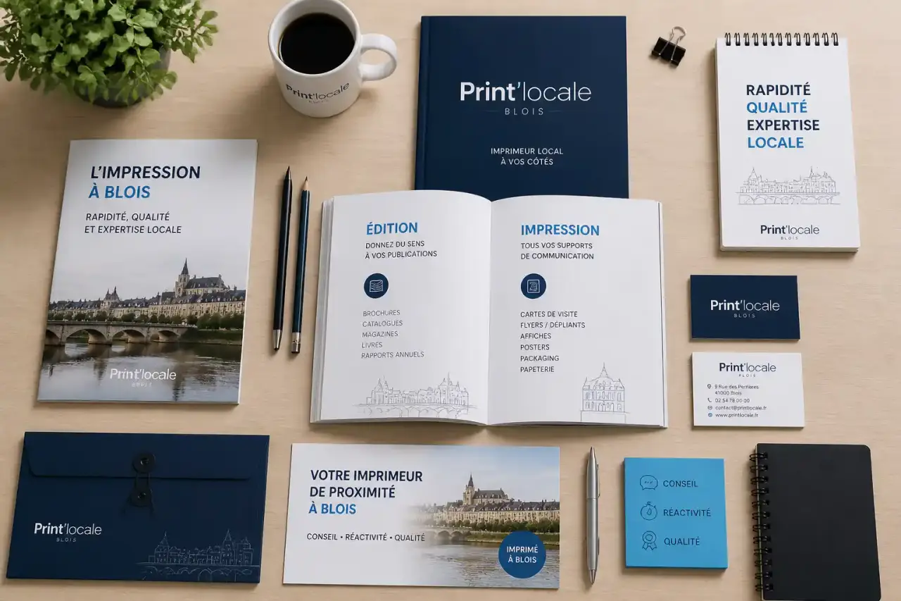 Impression à Blois : rapidité, qualité et expertise locale avec Print'locale
